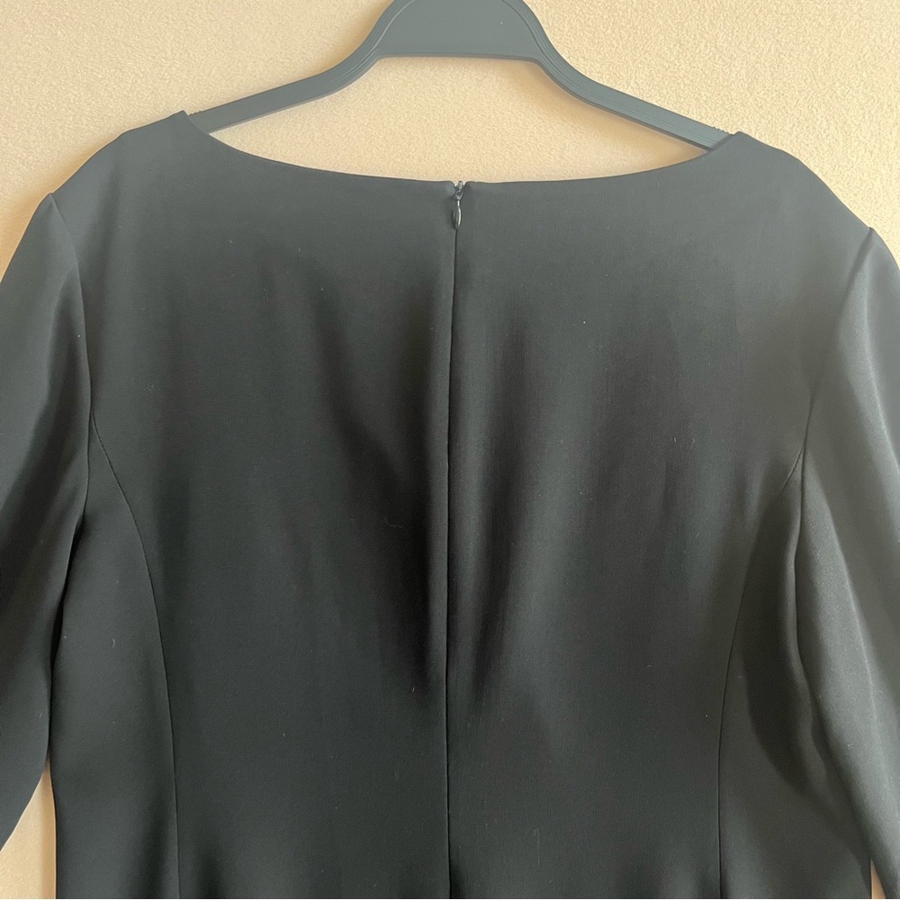 MM Lafleur The Regina Dress Black Eco Heavy Soft Wave Classic Cocktail size 14 - Picture 10 of 16